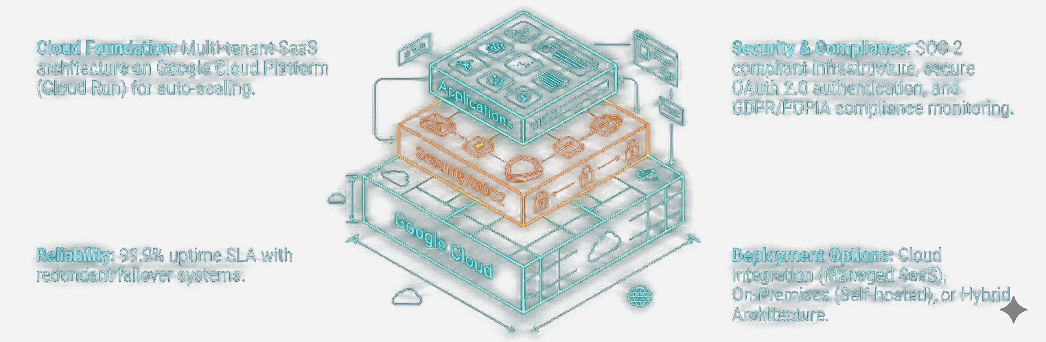 VaultAutomation Cloud Infrastructure - Google Cloud, Security/SOC2, Applications